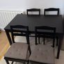 IKEA Dining table 4 chairs and 4 cushions Image 2