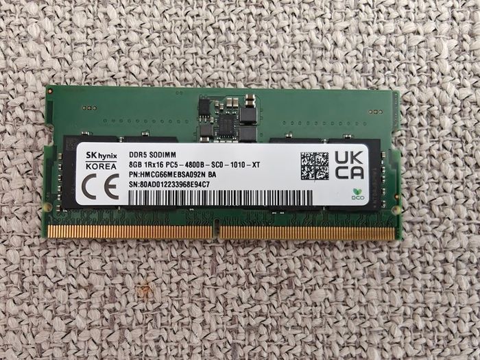 8GB DDR5 Ram Skhynix