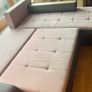 Large L Shaped couch sofa bed grey Image 3