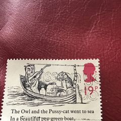 British stamp- The Owl and the Pussycat