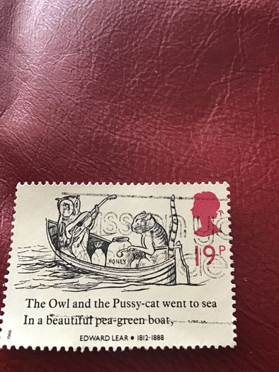 British stamp- The Owl and the Pussycat