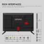 32 inch HD Smart TV, D-LED backlight Television, Borderless Design,HDMI USB DVB-T2/S2 RJ45 Interface, large screen for living room, bedroom, home entertainment - Black Image 6