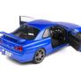 Nissan Skyline GT-R R34 Metallic Blue - New in Box - 1/18 Image 4