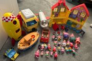 peppa pig, house, boat, plane,camper, rocket