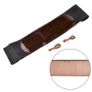 Car Steering Wheel Cover Peach Wood Effect DIY Car Truck Leather Steering Wheel Cover With Thread And Needle Tool Set Car Interior Image 2