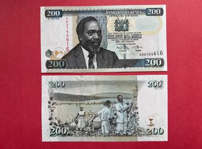 Kenya  200 Shillings  2010. Pick 48g.  ( Uncirculated )