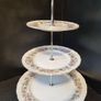 PARAGON "Meadowvale" Fine Bone China 2 Teacup Trio and a Cake Stand Image 2