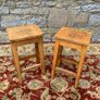 Pair of Mid Century laboratory stools. Image 3