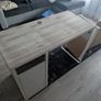 IKEA MICKE Workstation - Grey Wood Effect Image 2