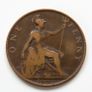 1902 Penny Edward VII bronze coin Image 2