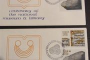 1977 First Day covers National Museum&amp;library, Louis le Brocquoy, Anniversaries of ESB and ACC