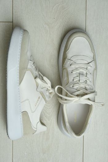 Gant Custly White Suede & Leather Sneakers, Size EU 40 (UK 6.5)