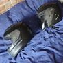 pair of helmets, one full face one open face Image 2