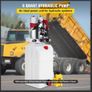 6L 12V Hydraulic Pump Single Acting 2850RPM for Tipper Trailer with 4.5m Remote Image 9