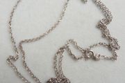 Vintage long Sterling Silver 925 Belcher Chain Necklace - Strong Circular Links length 24" - 2,8g