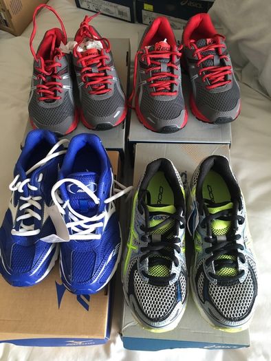 Kids Runners Trainers Mizuno Asics Brand New  UK 1  UK 2