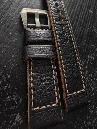 watch strap genuine leather Handmade by Uglai