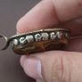 ress Vintage Tiger Eye Carved Stone Skull Shape Vintage Brass Desgin Pendant Image 10