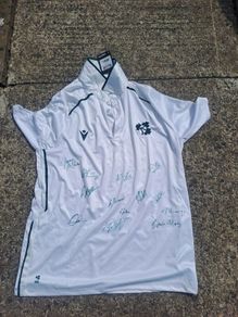 ireland cricket signed jersey