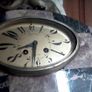 Art Deco Portoro Marble Mantle Clock Image 4