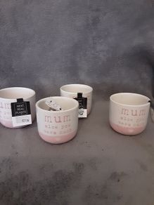 Miniature Ceramic Planter Pots x 4 .. Final Price Drop