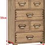 Wood Storage Drawer Units Desktop Organiser Mini Chest of Drawers Vintage Cabinet 6 Drawers Image 2