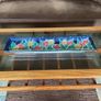 Wonderful Original Vintage Highland Stoneware Rectangular Dish Wall Art with Handpainted Tulips Image 2