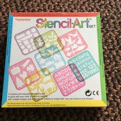 Vintage Stencil Art set by Tupperware Tuppertoys -Age 3+