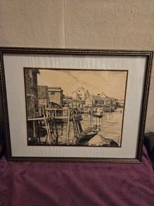 Geoff Radcliffe "Atlantic Canadian Scene" framed