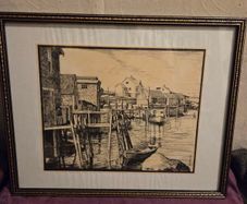 Geoff Radcliffe "Atlantic Canadian Scene" framed