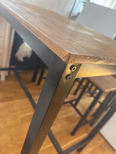 Bar table and chairs
