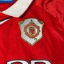 Vintage Umbro Manchester United 1999 Champions League The Final Nou Camp Home Jersey No.20 Solsjkaer Mens Size Small Image 9