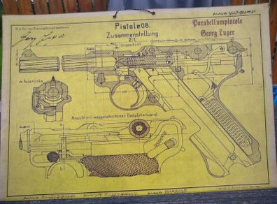 WW2 German Luger diagram