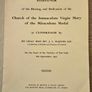 Souvenir Book: Blessing and Dedication of the Church of the Miraculous Medal, Clonskeagh, Dublin Image 2