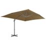 Outdoor Umbrella with Portable Base Taupe Image 4