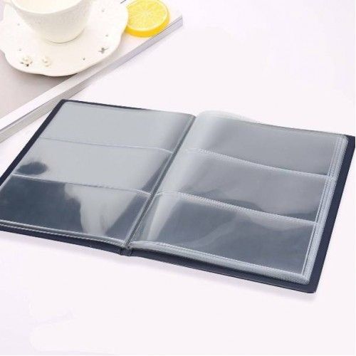 0576 Banknote 60 Pockets Leather Album Paper Money Collection Note