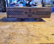 handcrafted wooden tealight holder