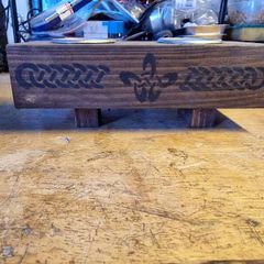handcrafted wooden tealight holder