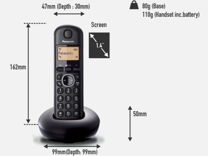 Digital Cordless Phone Panasonic  KX-TGB210E