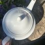 Brown Thomas Porcelain Teapot in white and silver Image 4