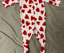 FREE 0-3mo heart Valentines onesie