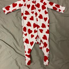 FREE 0-3mo heart Valentines onesie