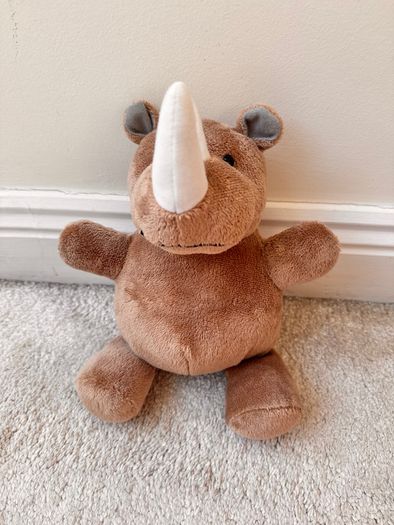 Lupilu Rhino Plush Rhinoceros approx. 25 cm. Used Please see photos