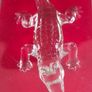 Crystal: Figurines Alligator, 5.1/2 boxed stamp from the Swiss glass manufacturer Glasi Hergiswil, indicating it was handmade in Switzerland since 1817Designer: Roberto Nieder . Image 2