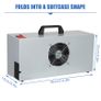 BRAND NEW Model Coloring Sturdy Spray Booth Exhaust Fan Baking Paint Sealing Exhaust Fan Suction Spray Paint Box Workbench AC100-240V Image 8
