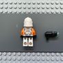 lego star wars sw0522 Clone Trooper, 212th Attack Battalion (Phase 2) minifigure - Orange Arms, Dirt Stains, Scowl Image 2