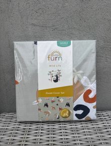 Little Furn Wild Life Kids Reversible Double Duvet Set