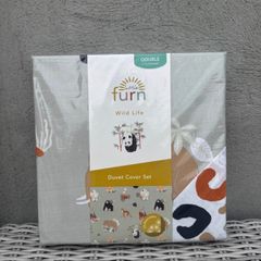 Little Furn Wild Life Kids Reversible Double Duvet Set