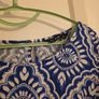 Blue print summer dress Image 2