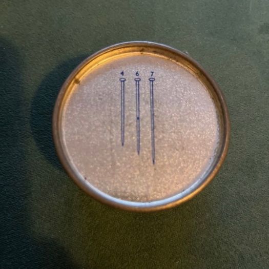 Vintage Tin Box with Pins